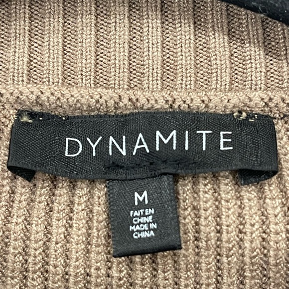 Dynamite Striped Tan Sweater in size M - Picture 3 of 5